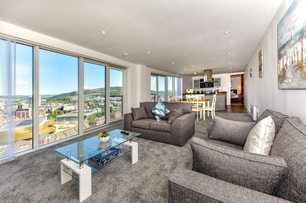 Just Stay Wales - Meridian Tower Marina & City View - 2 Bed Apartment Swansea Exterior foto